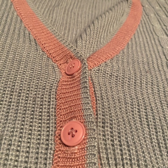 VTG HUK-A-POO Acrylic Knit Sweater Vest Gray Pink Women’s Size L Sleeveless EUC - Picture 8 of 8